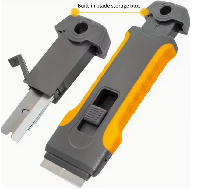 Premium Glue Remover Scraper Tool - Versatile Cleaning Shaving Scraper for Glass & Stove Surfaces