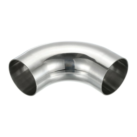 90 Degree Mandrel Bend Elbow, 3 Inch OD Steel Exhaust Elbow Exhaust Piping Connector 304 Stainless