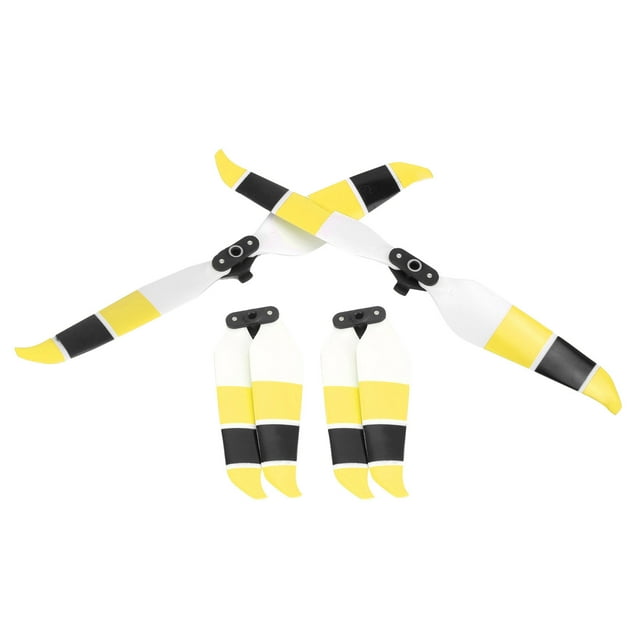 Hélice à Faible Bruit, Hélice Colorée Résistante à l'Usure Robuste et Durable pour Air 2/Air 2S Accessoires Jaune-Noir