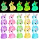 thumbnail image 1 of 100 Uds Mini figuritas de conejos que brillan en la oscuridad figuritas de animales pequeñas decoraciones de conejitos figuritas de conejo de escritorio miniaturas de resina, 1 of 7