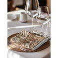 thumbnail image 6 of Brown Boho Cloth Napkins Set of 4 Reusable Dinner Napkins, Retro Western Rustic Ethnic Tribal Patterns Cocktail Napkin Washable Table Napkins for Wedding/Holiday Party/Baby Shower 20"x20", 6 of 7