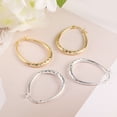 thumbnail image 5 of Alexcraft Silver Oval Hoop Earrings Hypoallergenic 14K Gold Plated Sterling Silver Lightweight Oval Hoop Earrings for Women, 5 of 7