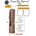 thumbnail image 5 of Camping Chair Bag. Bag for Beach, Portable, Foldable, Outdoor Chair Bag - 43"x9"x9" Brown, 5 of 9