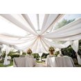 thumbnail image 2 of 60" Wide (5ft Wide) x 60 Yards Roll - Sheer Chiffon Fabric - Perfect for Draping Panels and Masking for Weddings & Events (Ivory), 2 of 3
