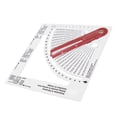 thumbnail image 4 of Knitting Gauge Converter Double Sided Clear Scale Knitting Stitch Counting Frame Ruler for Home Clothes Design, 4 of 12
