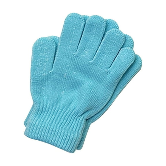 Lightweight Winter Gloves for Men Women,Knit Gloves for Cold Weather,Winter Solid Color Gloves for Cold Weather Driving,Cycling and Hiking,Non-Slip,Elastic Cuff,Stretchy,Durable(Blue2)