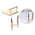 thumbnail image 4 of Pájaros Percha de Soporte de entrenamiento Patio de juegos Soporte en T Soporte para jaula de pájaros Gimnasios Soporte de juguete para Párate y balancéate Sunnimix percha de juego de aves, 4 of 7