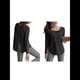thumbnail image 3 of Camisetas Deportivas de Larga para Mujer, con Protección Solar UPF 50+, para Correr, Gimnasio, Secado Rápido Negro M, 3 of 7