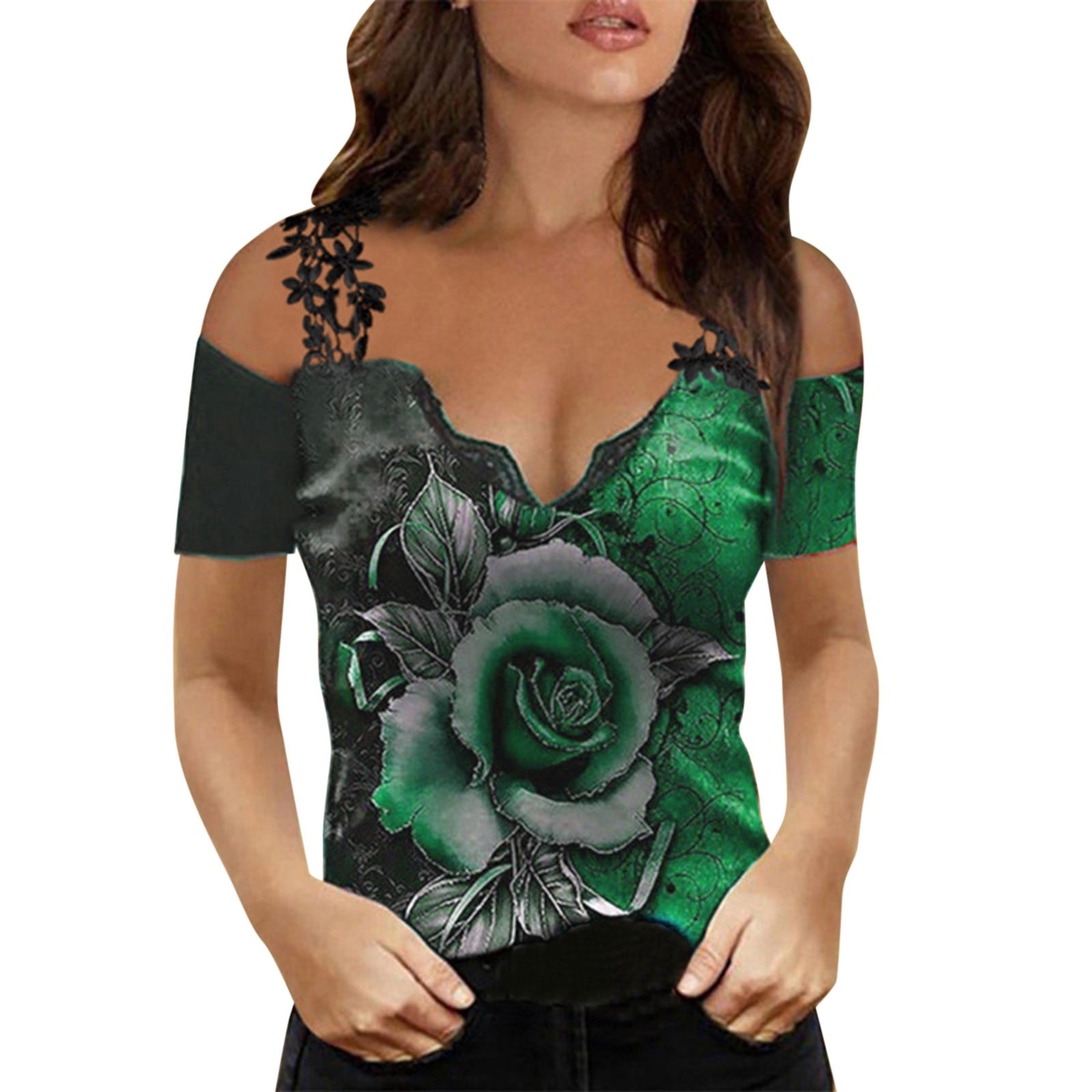 Casual Fit Short Sleeve T shirt Hollow 