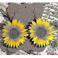 thumbnail image 5 of 3d Wooden Sunflower Unique Handmade Bohemian Sunflower Drop Earrings, 5 of 5