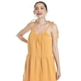 thumbnail image 4 of Vestido midi con tirantes ajustables Roman Fashion /Juvenil, 30085 (Mostaza) amarillo CH, 4 of 5