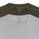 thumbnail image 2 of Paquete 2 Playeras Cuello Redondo Para Hombre De Algodón Oliva Obscura y Plata Unbranded Co UNB-CNE-2DSS, 2 of 3