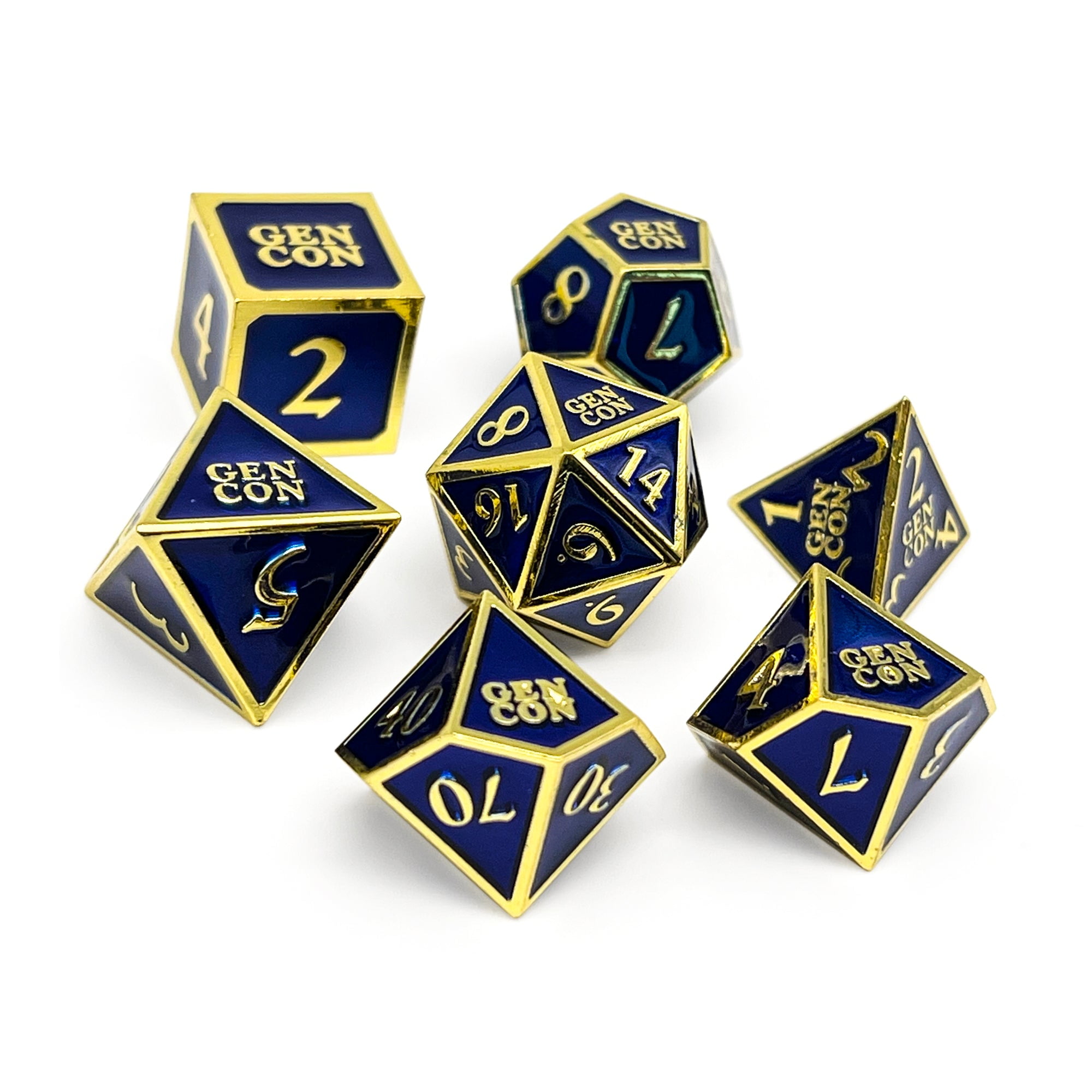DnD Dice | GenCon Officially Licensed Metal Dice with Tin | Norse Foundry