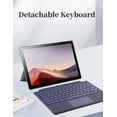 thumbnail image 3 of Ultra-Slim Portable Wireless Bluetooth Type Cover Keyboard with Multi-Touch Trackpad & 7 Adjustable Backlight Colors for Microsoft Surface Go / Go 2 / Go 3 / Go 4 Protective Keyboard Case,Black, 3 of 7