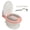 Pink White, variant on Yajisi Toddler Transition Potty Trainer Detachable Soft PU Cushion Training Toilet with Cleansing Brush Prevent Slip Pads Blue White - 15.75 inches / 40 cm Seat