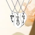 thumbnail image 4 of Jierger 3 Pieces Mother/Daughter Necklaces Stainless Matching Heart Shape Necklace Set Mother's Day Christmas Valentine's Day Birthday Gifts for Mom and Daughter, 4 of 5