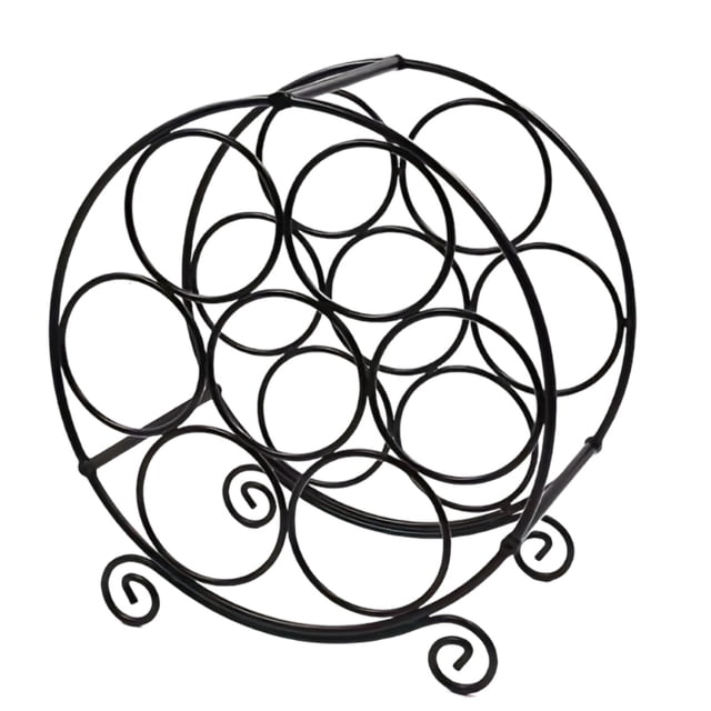 Estante de vino tinto Naiovety negro para decoración del hogar