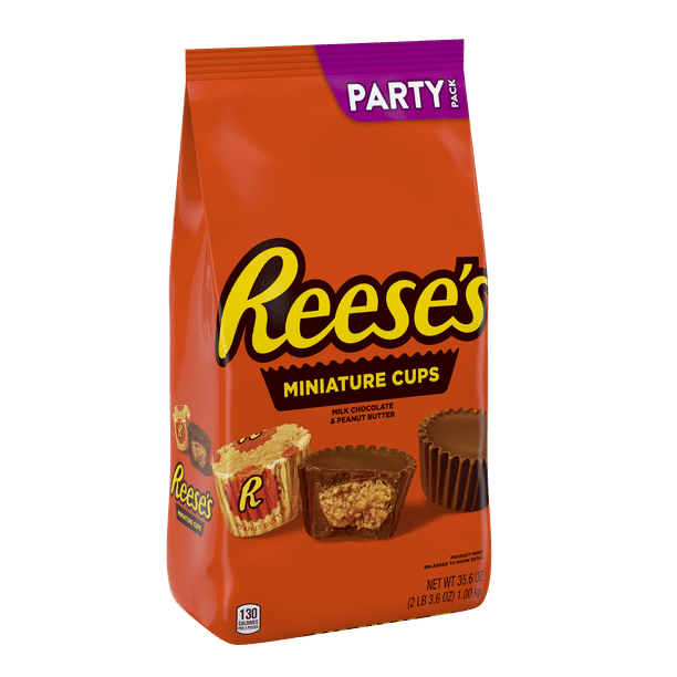Reese's, Peanut Butter Cups Miniatures Milk Chocolate, 35.6 Oz