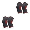 thumbnail image 4 of Transemion 2pièces Genou Réglable Soutien Compression Manches Léger et Durable Antidérapant Genou Pad Rouge XL 2Set, 4 of 6