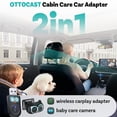 thumbnail image 5 of OTTOCAST Cabin Care Baby Car Camera with Wireless CarPlay Adapter, 1080P HD Baby Monitor with IR Night Vision, 150° Wide Angle, Real-Time Rear Seat View On Car Screen,, 5 of 16