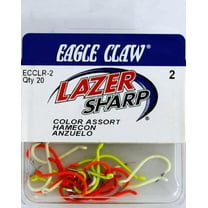 Eagle Claw ECCLR-2 Octopus Hook Assortment, Size 2, 30 Pack