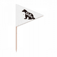 thumbnail image 1 of Glutton Black And White Animal Toothpick Triangle Cupcake Toppers Flag, 1 of 3