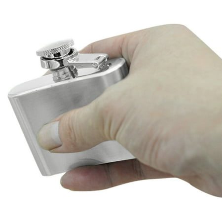 

Shiusina Stainless Steel Pocket Hip Flask Alcohol Whiskey Liquor Screw Cap 2oz A