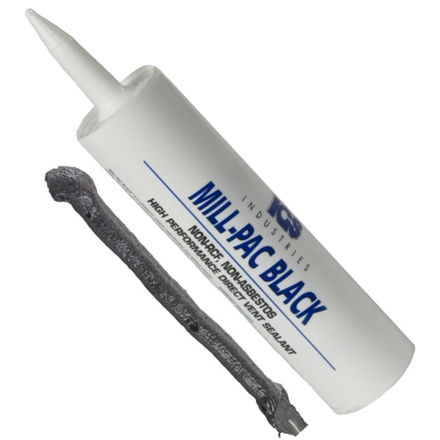 Sellador IGS Industries Mill-Pac negro, 1050 grados, 305 ml