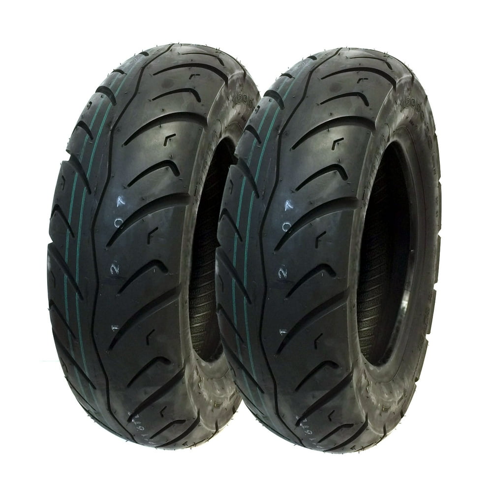 TIRE SET Front 120/9010 Rear 130/9010 Scooter Tire Tread Pattern