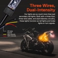 thumbnail image 2 of Kit de Tira de Luz Trasera LED para Motocicleta con Luces de Marcha y Giro, 2 of 8