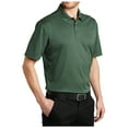 thumbnail image 4 of Yellow Rooster Mens Short Sleeve Heathered Silk Touch Polo Green Glen Heather S, 4 of 7