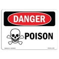 thumbnail image 1 of SignMission OS-DS-A-1218-L-2039 12 x 18 in. OSHA Danger Sign - Poison, 1 of 1