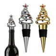 thumbnail image 4 of Shoreew 2Pcs Christmas Tree Wine Stoppers Reusable Bottle Sealers Festive Bottle Stopper Wine Cork Beverage Decor Xmas Party Favors Art Decorations, 4 of 6