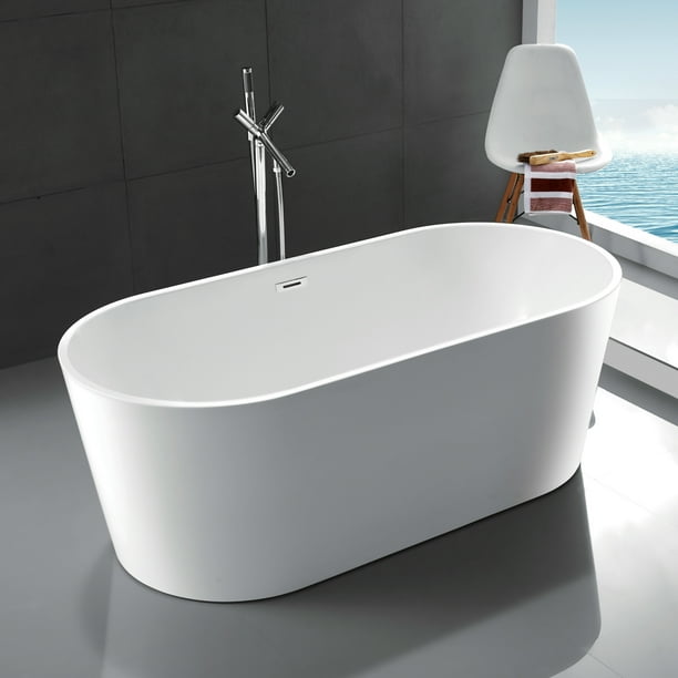 100 Freestanding Bathtub Contemporary, How Big Is A Bathtub In Gallons