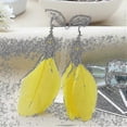 thumbnail image 4 of Pendientes colgantes elegantes shaofei de Pluma para boda Fiesta regalo Nude, 4 of 5