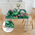 thumbnail image 2 of HAOXIT Tablecloth Square Leaves Summer Theme Print Dark Green Decorative Table Cloth with Dust-Proof Wrinkle Resistant Decor for Home Kitchen Dining Room Outdoor Patio 40*40, 2 of 8