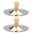 thumbnail image 1 of Miangastore 2Pcs Finger Cymbals Musical Instruments for Kids Silver Metal Percussion Instrument, 1 of 8