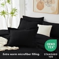 thumbnail image 4 of Juego de edredón CozyLux, completamente negro, 7 piezas, cama en bolsa, 4 of 9