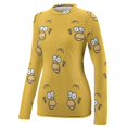 thumbnail image 4 of Simpsons Women's Sunscreen Shirt Long Sleeve Workout Tops Crewneck Soft Comfy Tees Casual T-Shirt 2XL, 4 of 7
