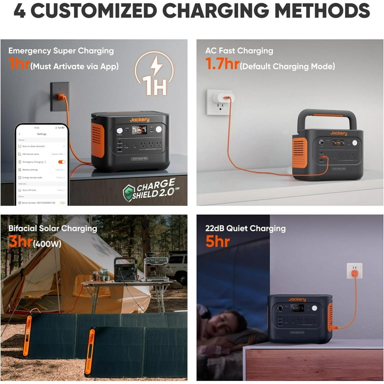 Jackery Explorer 1000 v2 (2024 New) 1500W Continuous/3000W