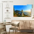thumbnail image 5 of Elephant Stock Heceta Head Lighthouse Wall Art - Horizontal Canvas Wall Art - Living Room Wall Decor - Photography Nautical Canvas - Blue And Yellow Decor - 45" x 30", 5 of 8