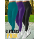 thumbnail image 4 of Set 3 Mallones Mujer Leggings Stretch Leggins Mayon Mallas, 4 of 9