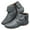 Grey, variant on Ankle Boots for Women No Heel Arch Support Booties Side Zipper Vintage Slip on Flat Walking Shoes Black 6.5