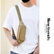 thumbnail image 4 of Mobile Phone Belt Bag | Men's Crossbody Satchel | Large Capacity Lightweight Outdoor Work Pouch | Cloth Material | Korean Style | Versatile Wallet Holder | Khaki Green | 30x10x6cm | 1 Piece, 4 of 6