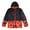 BLACK/ORANGE, variant on Trendy Polyester Men's Coat Long Sleeves Windbreaker Hoodie Jacket Multi-color