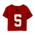 thumbnail image 4 of Aeropostale Womens Spencer Cropped Knit Sweater, Red, Juniors, Small, 4 of 4