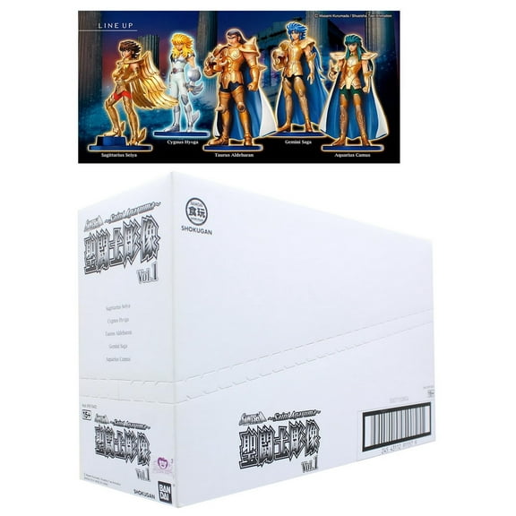 Bandai BDI-BAN91157-C Saint Seiya Agaruma Vol. 1 Trading Figures, Box of 5