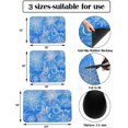 thumbnail image 3 of Blue Christmas Dish Drying Mat for Kitchen Counter, Absorbent Quick Dry Coffee Bar Mat Pad Thin Diatomaceous Sink Mat, Xmas Snowflake Watercolor Non Slip Dish Drainer Mat 16x18, 3 of 6