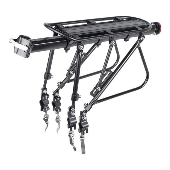 Toystoory Tija de sillín trasera para bicicleta, soporte para bicicleta trasero de carga para equipaje al aire libre, montaje rápido completo Ciclismo Montaje rápido completo