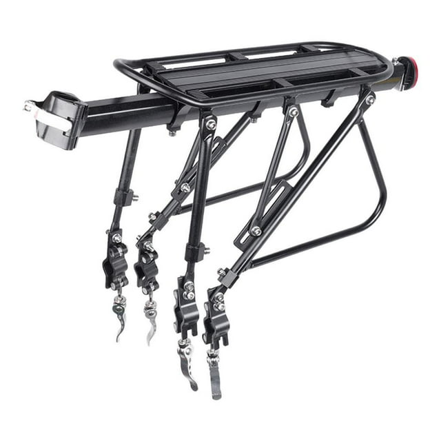 Toystoory Tija de sillín trasera para bicicleta, soporte para bicicleta trasero de carga para equipaje al aire libre, montaje rápido completo Ciclismo Montaje rápido completo